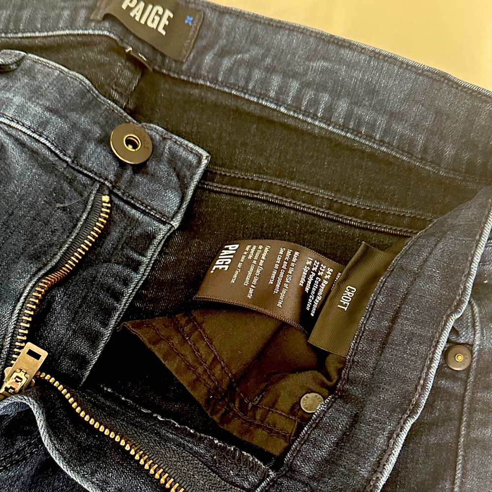 PAIGE Men's Deep Indigo Skinny Jeans